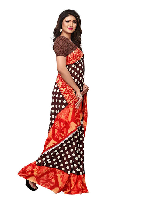 Brown, Red, Multi Color Georgette Saree only in Bigswipe