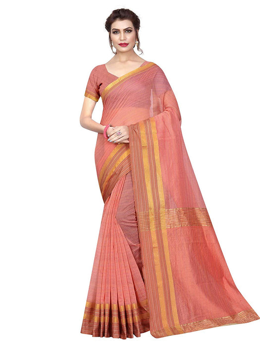 Orange Color Poly Silk Saree only in Bigswipe